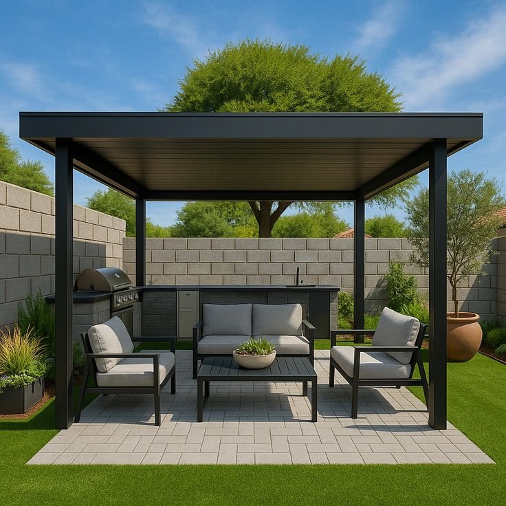 برجولة "جلسات خارجي" متكاملة التصميم.